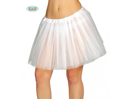 Dámská tylová sukně Tutu bílá 40 cm