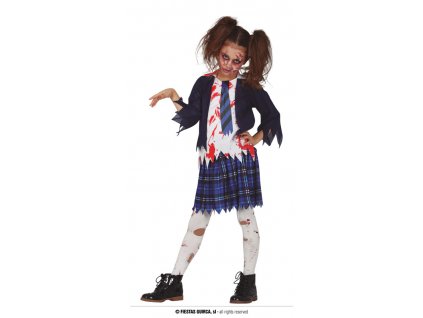 Zombie školačka - kostým