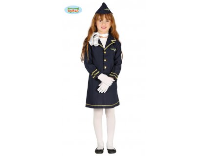 Stewardka - dětský kostým letuška