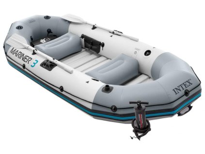 Člun nafukovací MARINER 3 Set INTEX 3 dospělé osoby (Varianta šedá)
