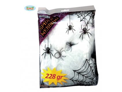 Pavoučí síť s pavouky  228 gr.  dekorace Halloween