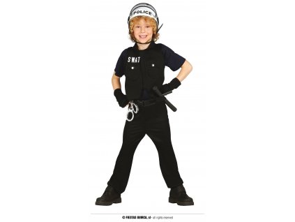 Dětský policista SWAT kostým
