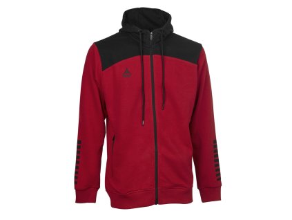 Sportovní mikina Select Zip hoodie Oxford červená Velikost: S