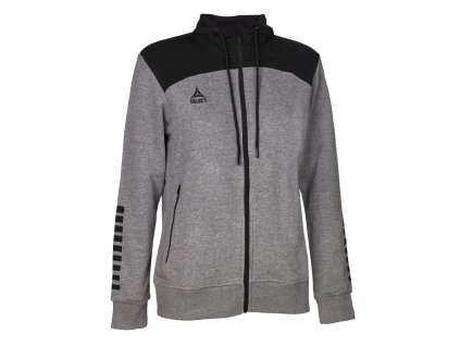 Sportovní mikina Select Zip hoodie Oxford women šedá Velikost: XS
