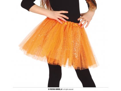 Dětská tylová sukně Tutu oranžová 30 cm