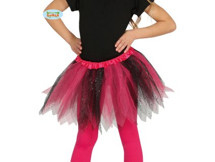 Sukénka růžovo/černá dětská  dětský dívčí karnevalový maškarní kostým