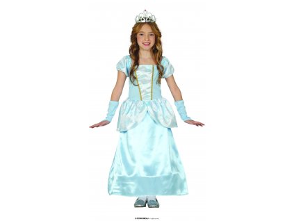 modrá princezna dětský kostým