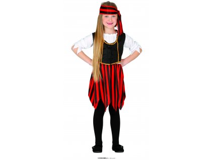 Pirátka - korzárka dětský kostým