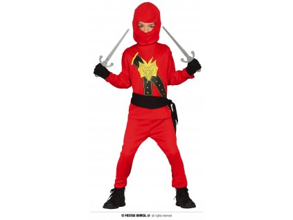 Červený ninja dětský kostým