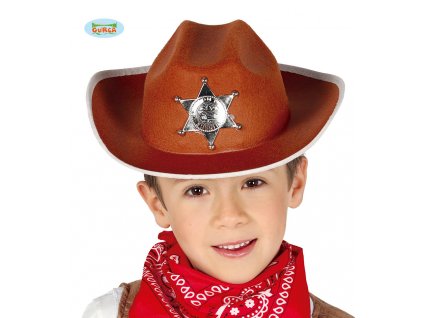 Kovbojský klobouk hnědý pro děti