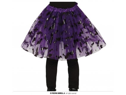 Tutu sukně s motivem "Halloween" fialová 30 cm