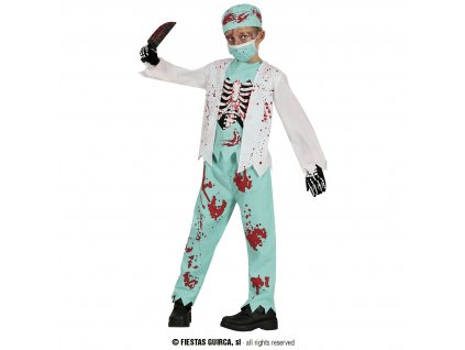 Zombie kostlivec zdravotník dětský kostým