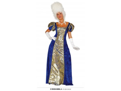 Modrá markýza dámský kostým