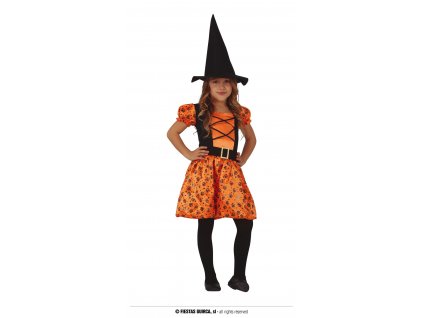 Dýňová čarodějnice dětský kostým