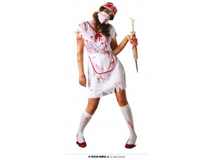 Zombie zdravotní sestra dámský kostým