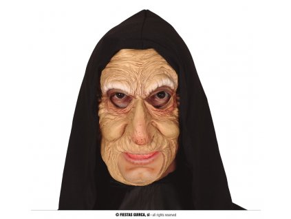 Maska staré ženy s kapucí