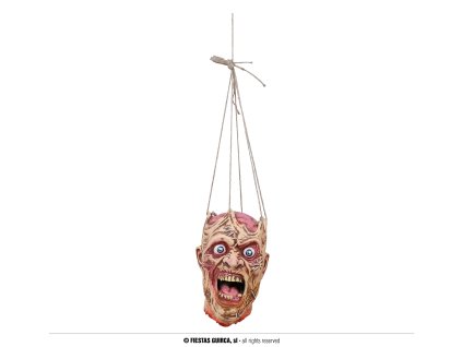 Hlava příšery z latexu 28 cm
