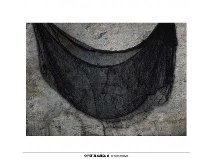 Černá látka 76x228 cm
