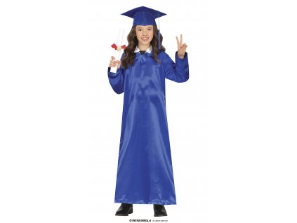 Modrý absolvent dětský kostým