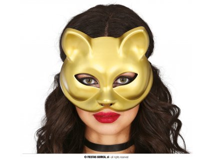 Zlatá maska kočka