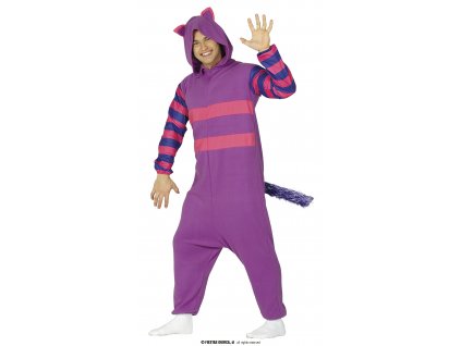 Fialová kočka kostým pro dospělé, unisex