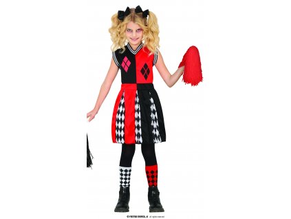 Harley Quinn roztleskávačka dětský kostým