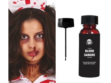 Hustá krv s aplikátorom - 60 ml - Halloween