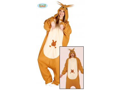 Klokan - kostým v podobě pyžama  dámský karnevalový kostým