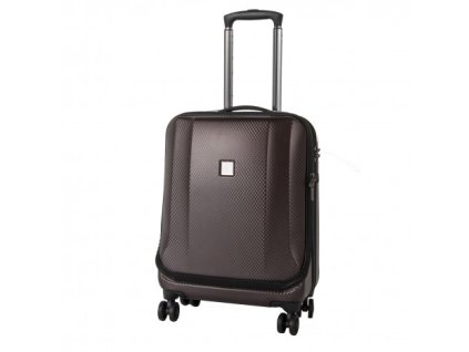 Titan Xenon Deluxe Business Wheeler Brown cestovní skořepinový kufr i na notebook