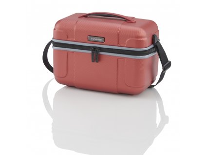 Travelite Vector Beauty case Coral + textilní rouška ke každé objednávce zdarma