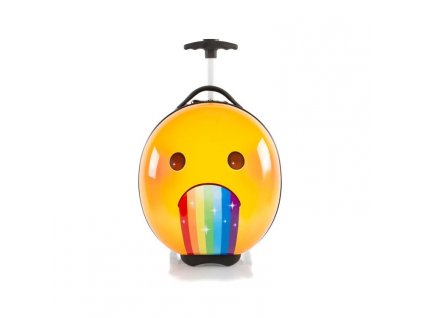 Heys e-Motion Kids Luggage Rainbow dětský kufr na kolečkách s motivy emotikonů