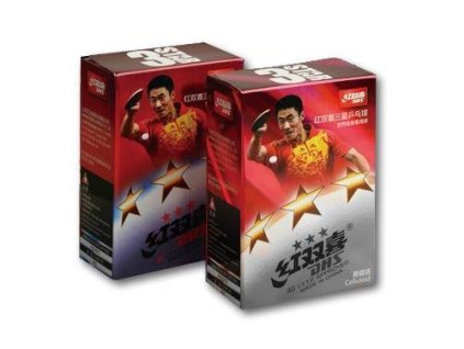 Míčky DHS 3***40mm- balení po 6 BÍLÉ CELULOID (Varianta bílá)