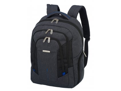 Travelite @Work Business backpack Anthracite + textilní rouška ke každé objednávce zdarma