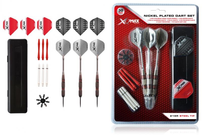 XQ MAX Sada XQMax SET šipky 21g Steel + příslušenství varianta: 21 g