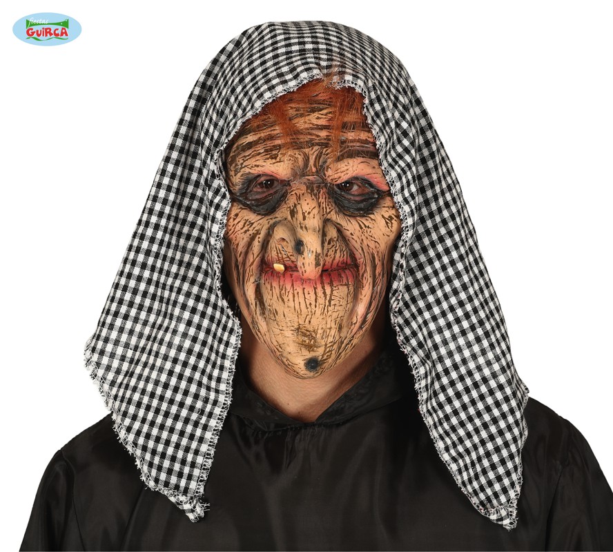 Guirca Fiestas Španělsko Latexová maska s šátkem