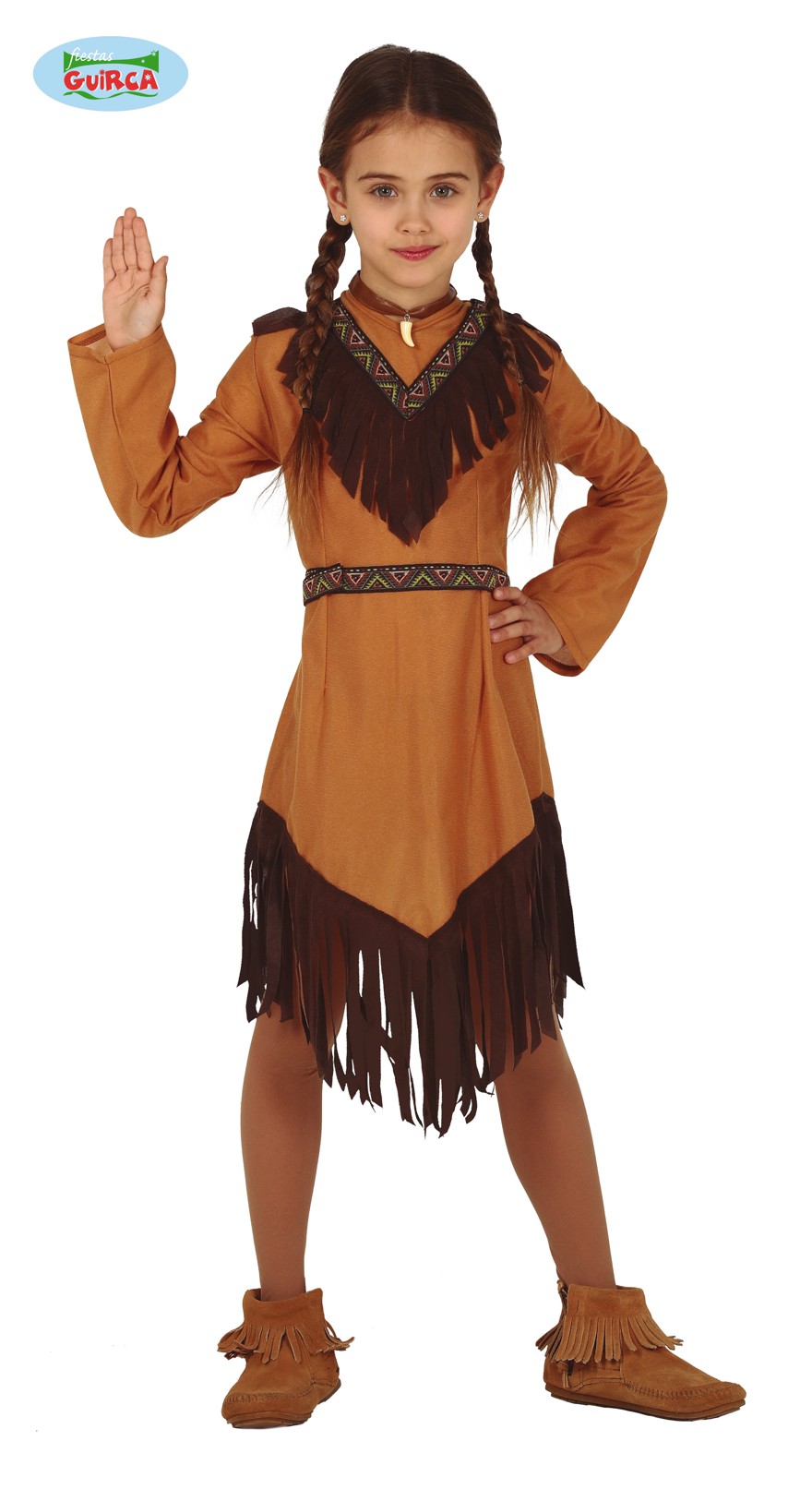 Guirca Fiestas Španělsko Indiánka Wiwa varianta: 7 až 9 let
