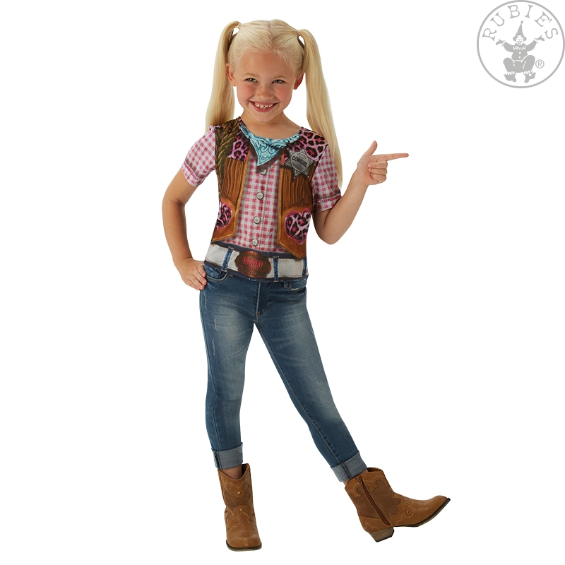 Rubies USA Dětské tričko - kovbojka D varianta: MD 5 - 6 roků