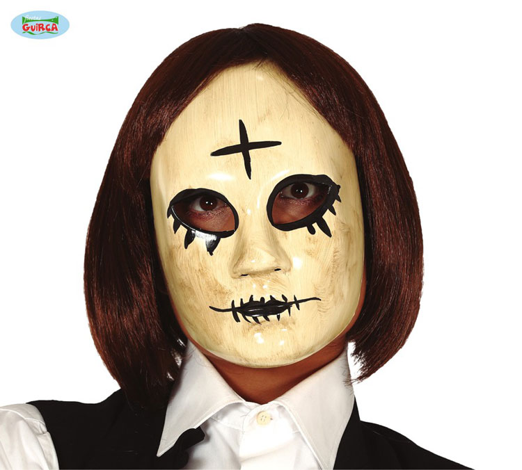 Guirca Fiestas Španělsko Žena s křížkem -  PVC maska