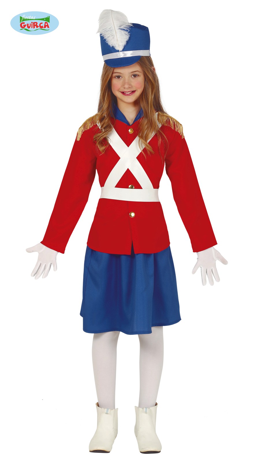 Guirca Cínový vojáček dívka dětský kostým Velikost: 7-9 let