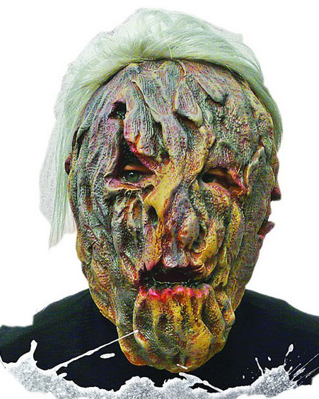 Guirca Fiestas Španělsko Maska latexová s vlasy Monstrum D