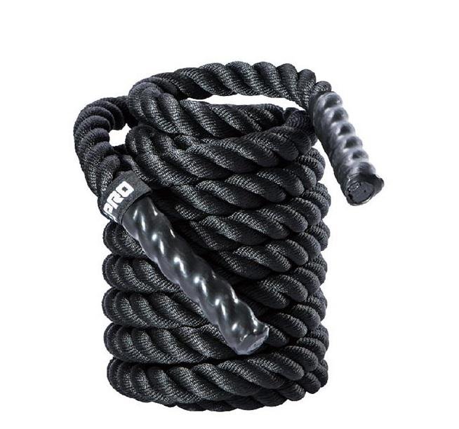 Lano na cvičení LivePro Battle Rope 3,8 cm x 9 m - 8 kg varianta: černá
