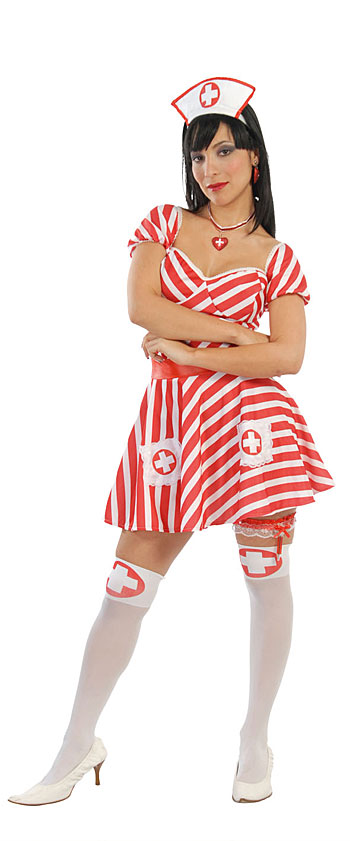 Guirca Fiestas Španělsko Sestřička sexy červeno-bílá - D varianta: M - 38/40