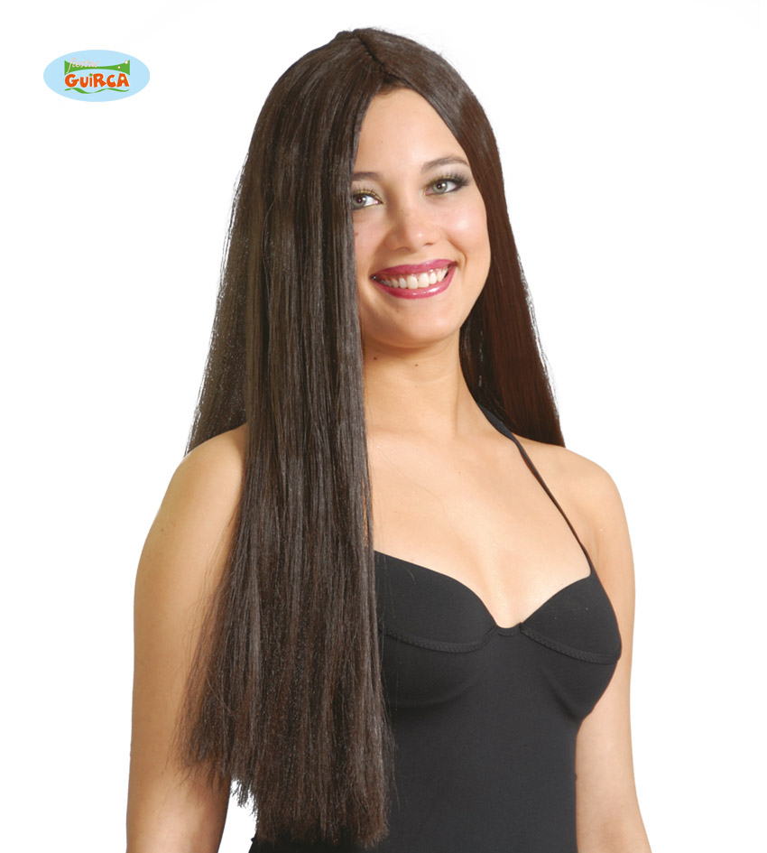 Guirca Paruka rovná dlouhá hnědá