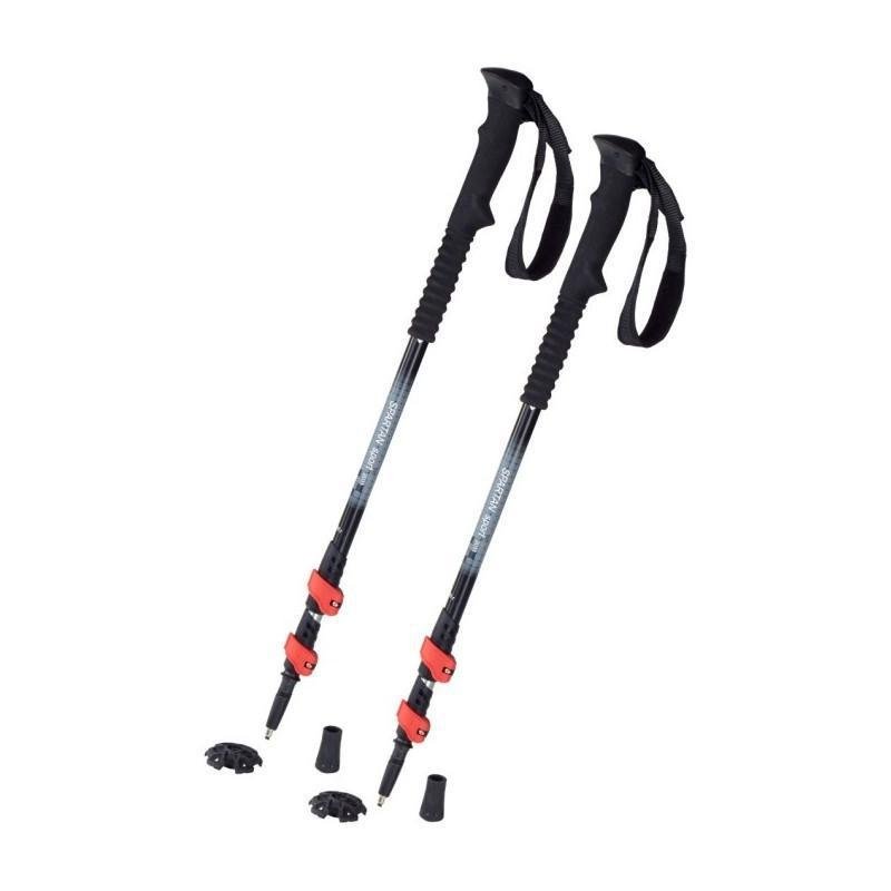 Trekingové hole SPARTAN Fast lock délka 65-135cm varianta: černá