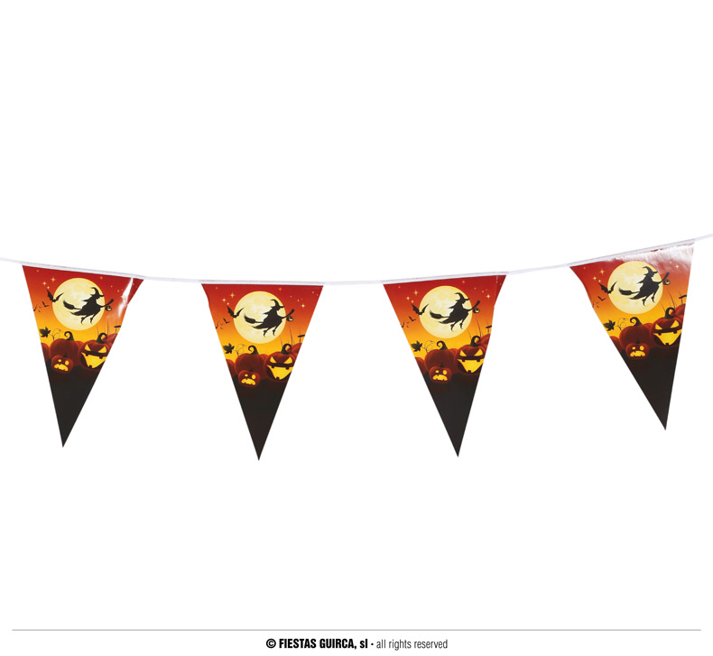 Guirca Fiestas Španělsko Girlanda s čarodějnicí
