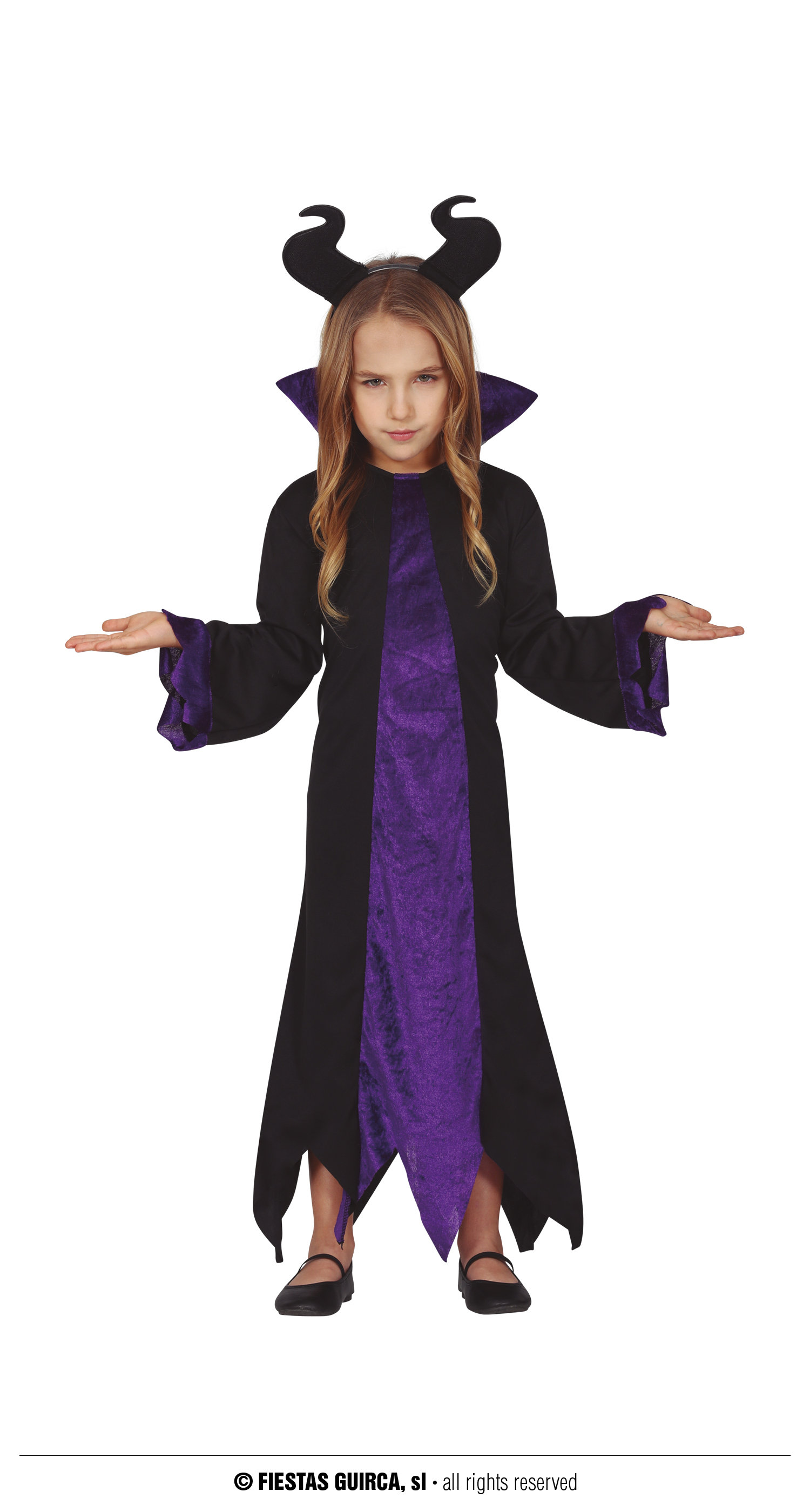 Guirca Královna černé magie Zloba kostým Velikost: 10-12 let