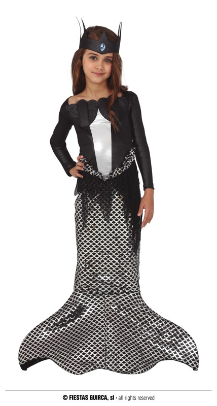 Guirca Temná mořská víla dětský kostým Velikost: 5-6 let