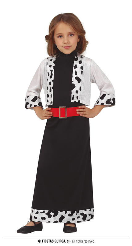 Guirca Fiestas Španělsko Cruela - dětský kostým varianta: 7 až 9 let