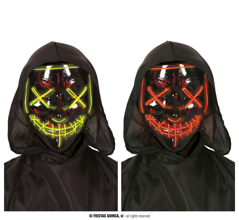 Guirca Maska s led osvětlením