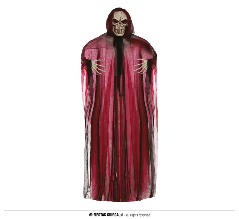 Guirca Svítící a zvukový kostlivec v životní velikosti 195 cm